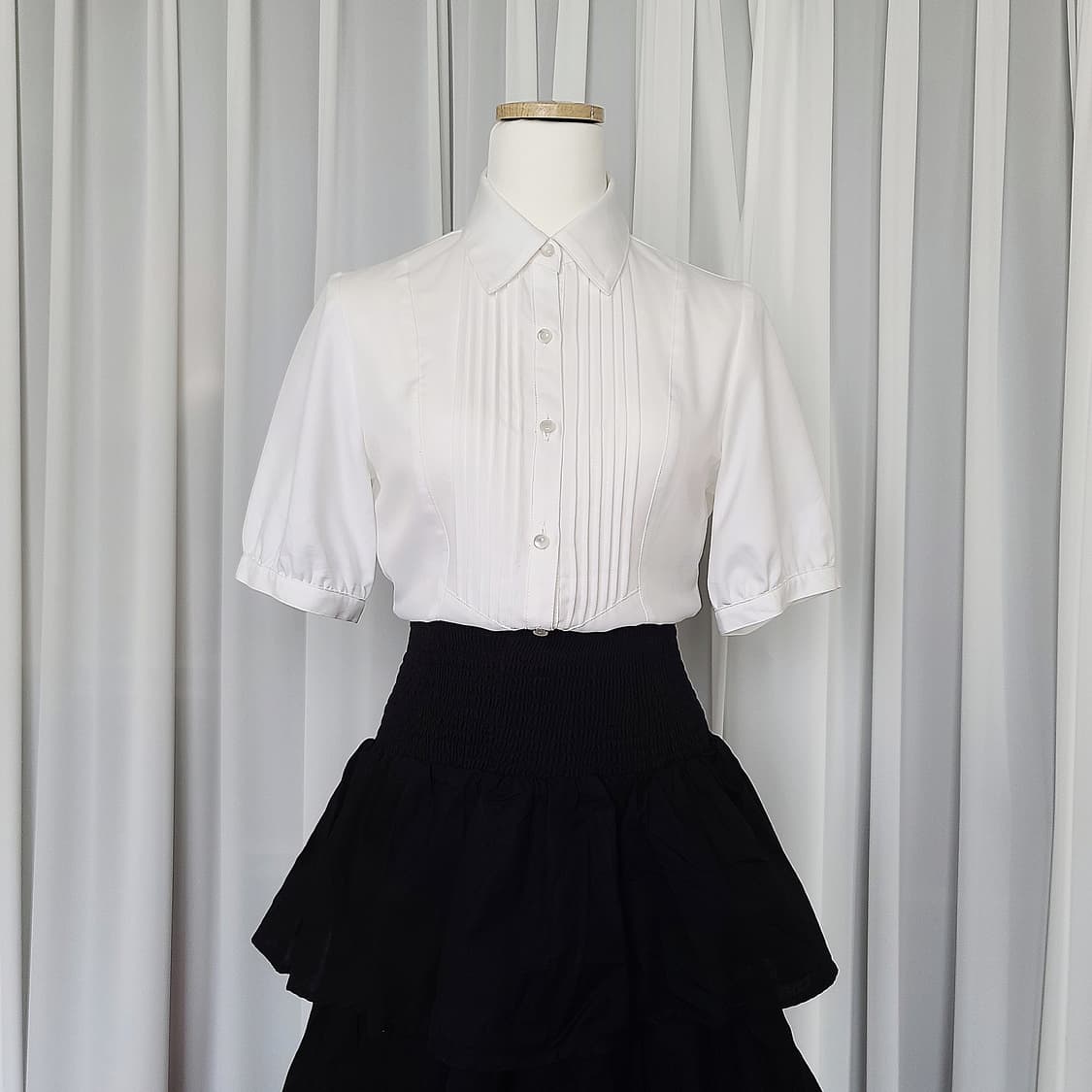 미국제🇺🇲 블랙 캉캉 롱스커트 상품이미지2