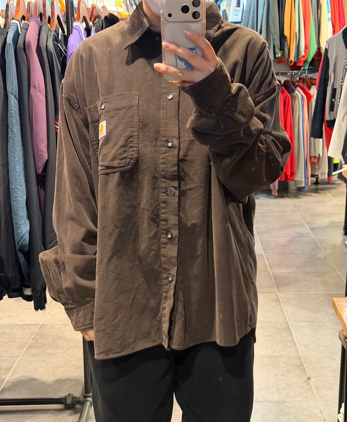 [NO.9] 칼하트 브라운 코듀로이 셔츠 상품이미지1