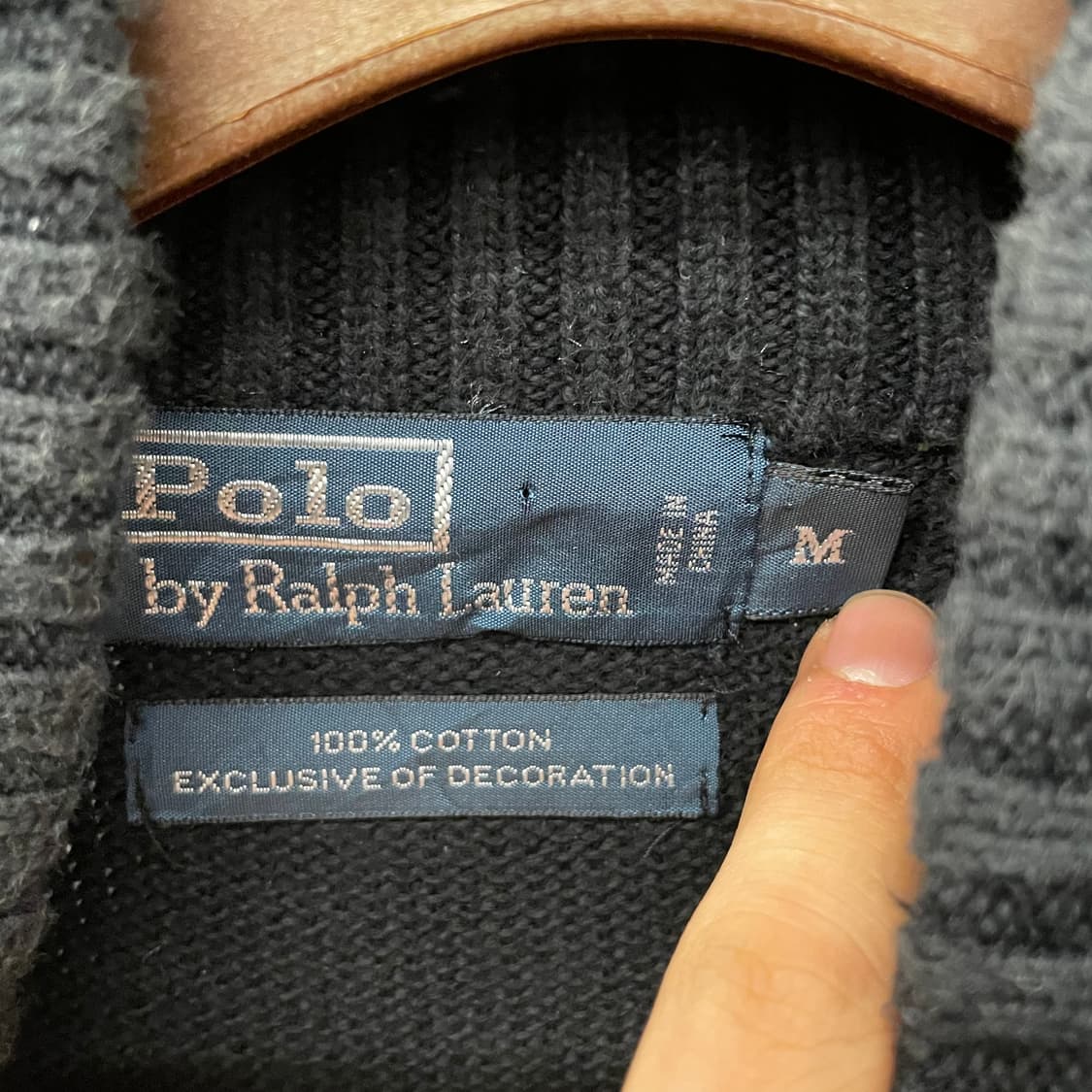 90s 폴로 랄프로렌 하프 집업 코튼 니트 스웨터 상품이미지7