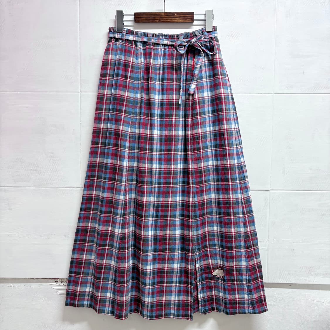 Drug store's 체크 트임 롱 스커트 JPN 상품이미지1