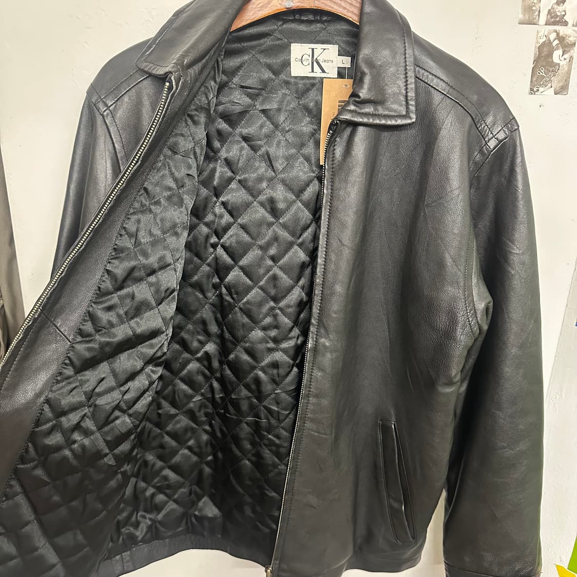 캘빈클라인 램레더 싱글라이더 자켓 상품이미지8