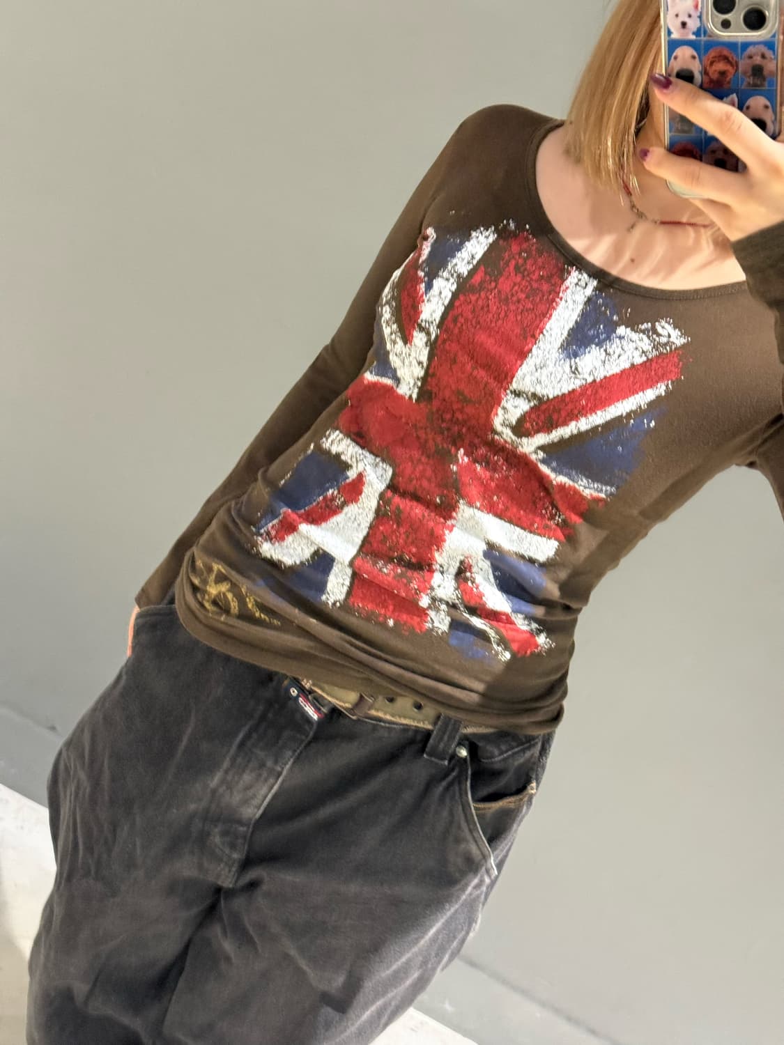 UK flag printing long sleeve 상품이미지2