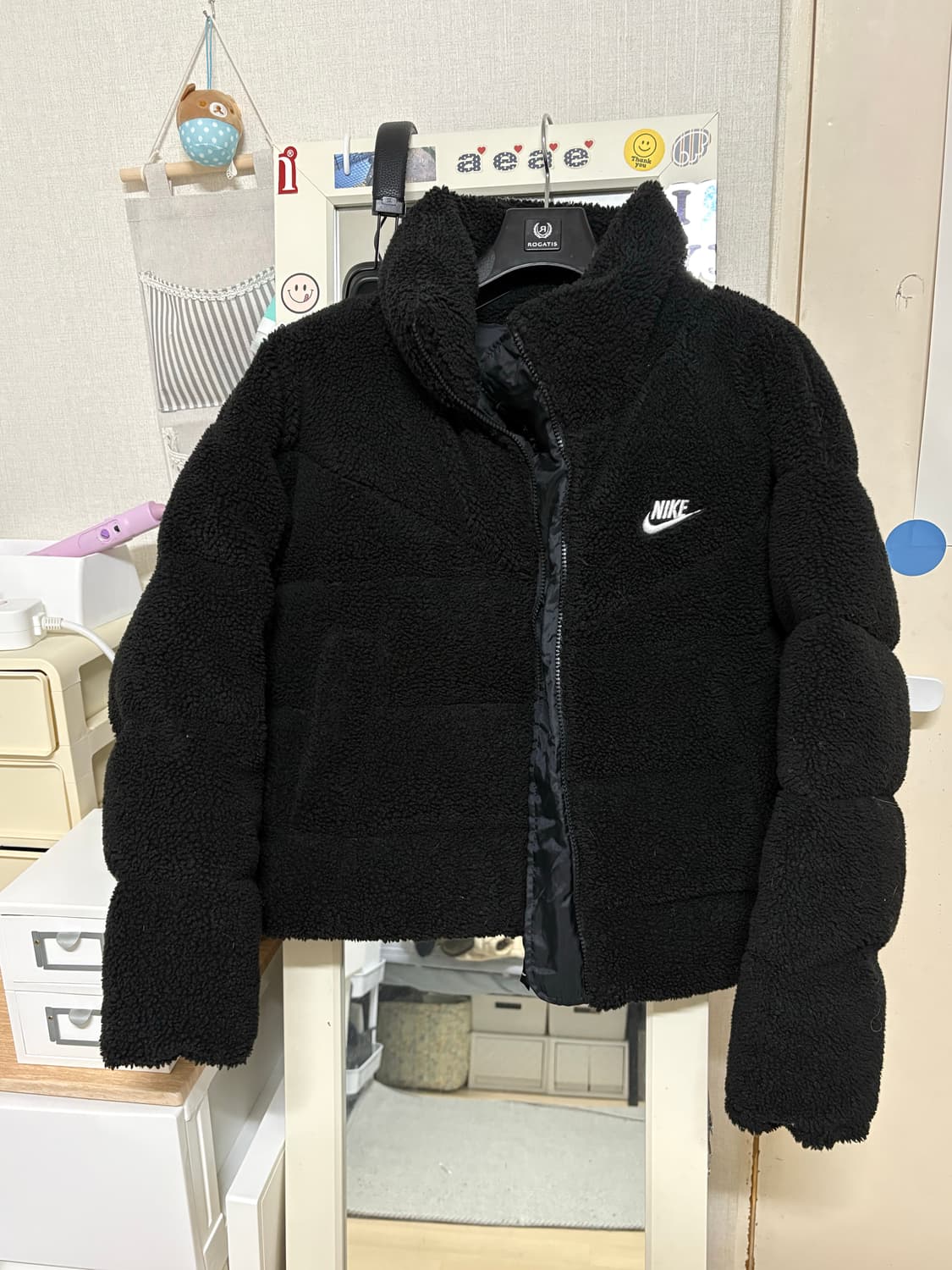 나이키 셰르파 패딩 블랙 라지 상품이미지1