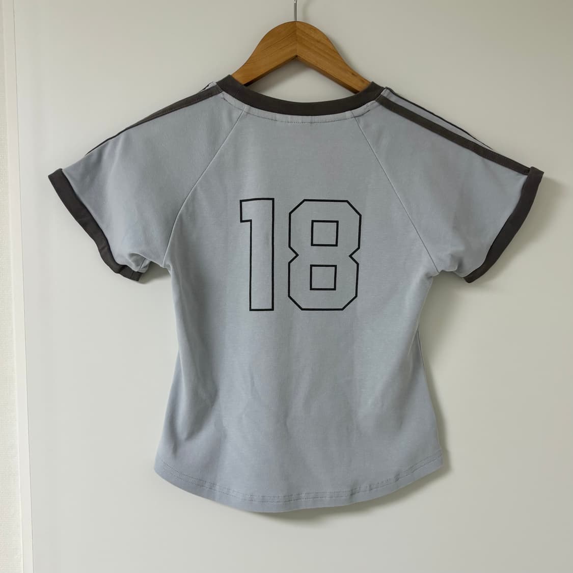 파르티멘토우먼 컬리지 스트라이프 링거 티 상품이미지5