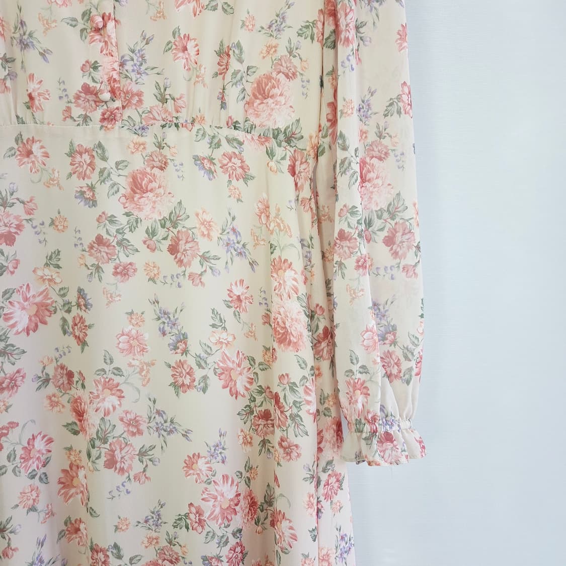 [ROEM] 로엠 플라워 쉬폰 롱원피스 여성 S 상품이미지4