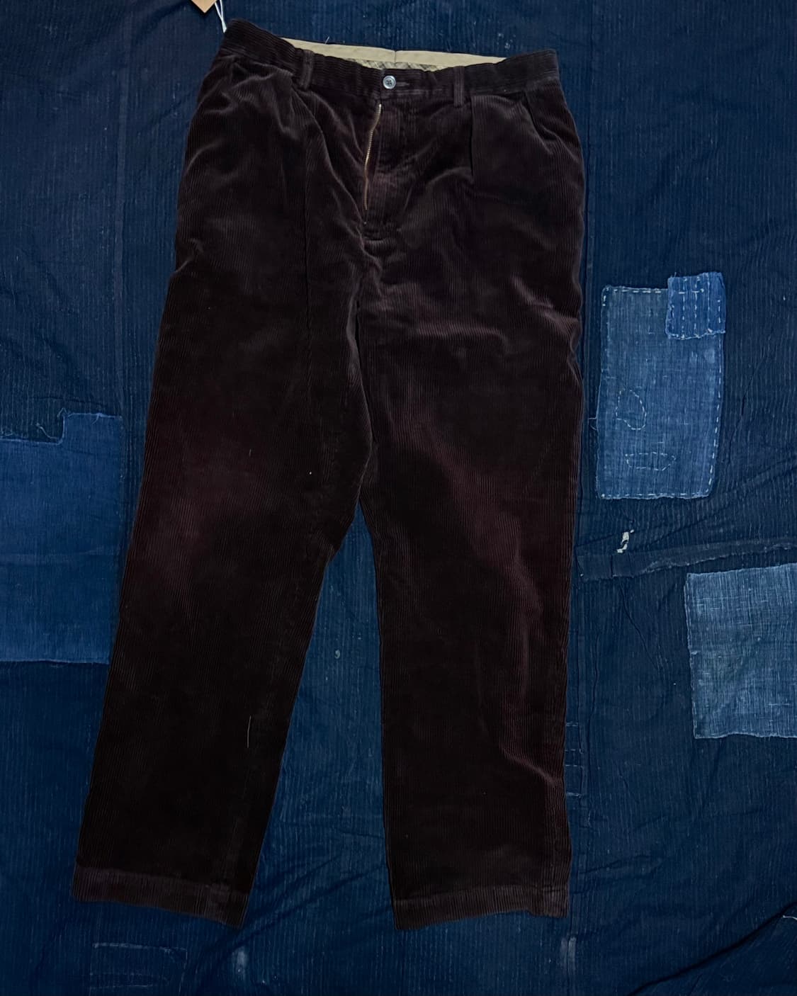 90‘s 폴로 랄프로렌 투턱 코듀로이 앤드류 팬츠 34 [와인] 상품이미지1