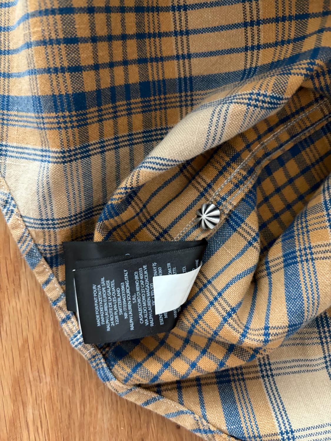 더블알엘 플래드웨스턴셔츠 L 새상품 상품이미지6