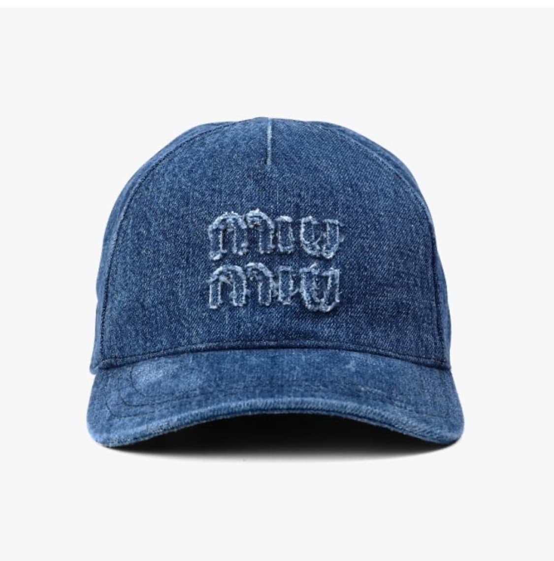 미우미우 데님 볼캡 모자 상품이미지1