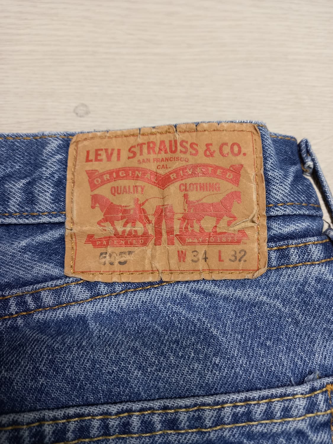 34 리바이스505 Mexico 워싱 일자진 34-598 상품이미지5