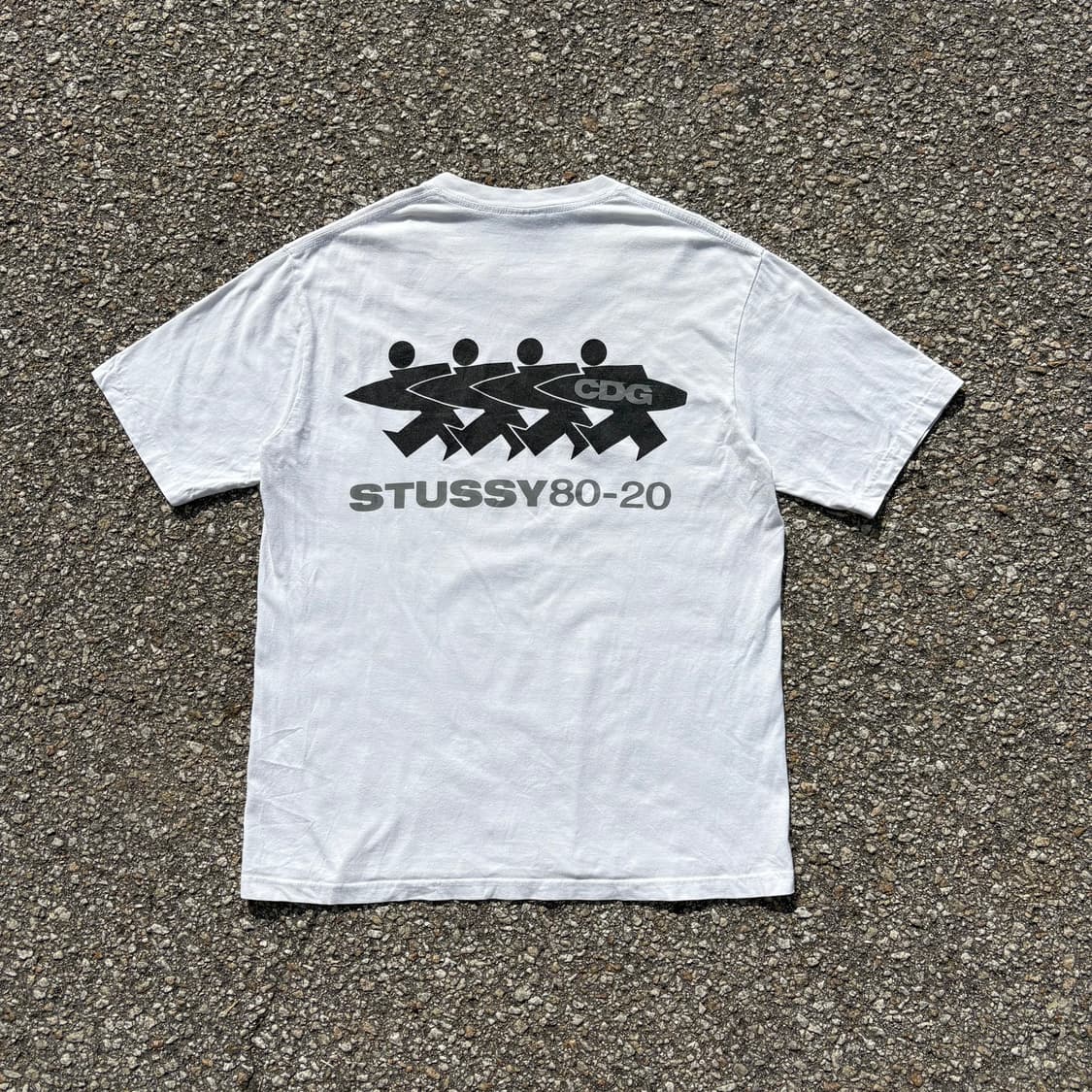 CDG x STUSSY 서퍼맨 로고 반팔 티셔츠 상품이미지2