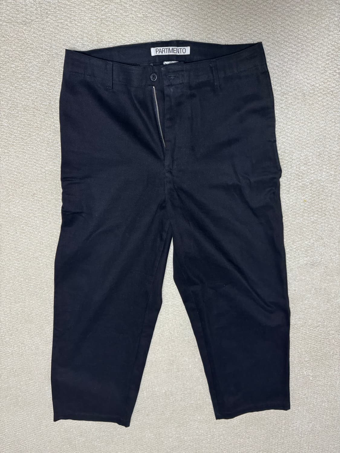 PARTIMENTO 블랙 치노팬츠 S 상품이미지1