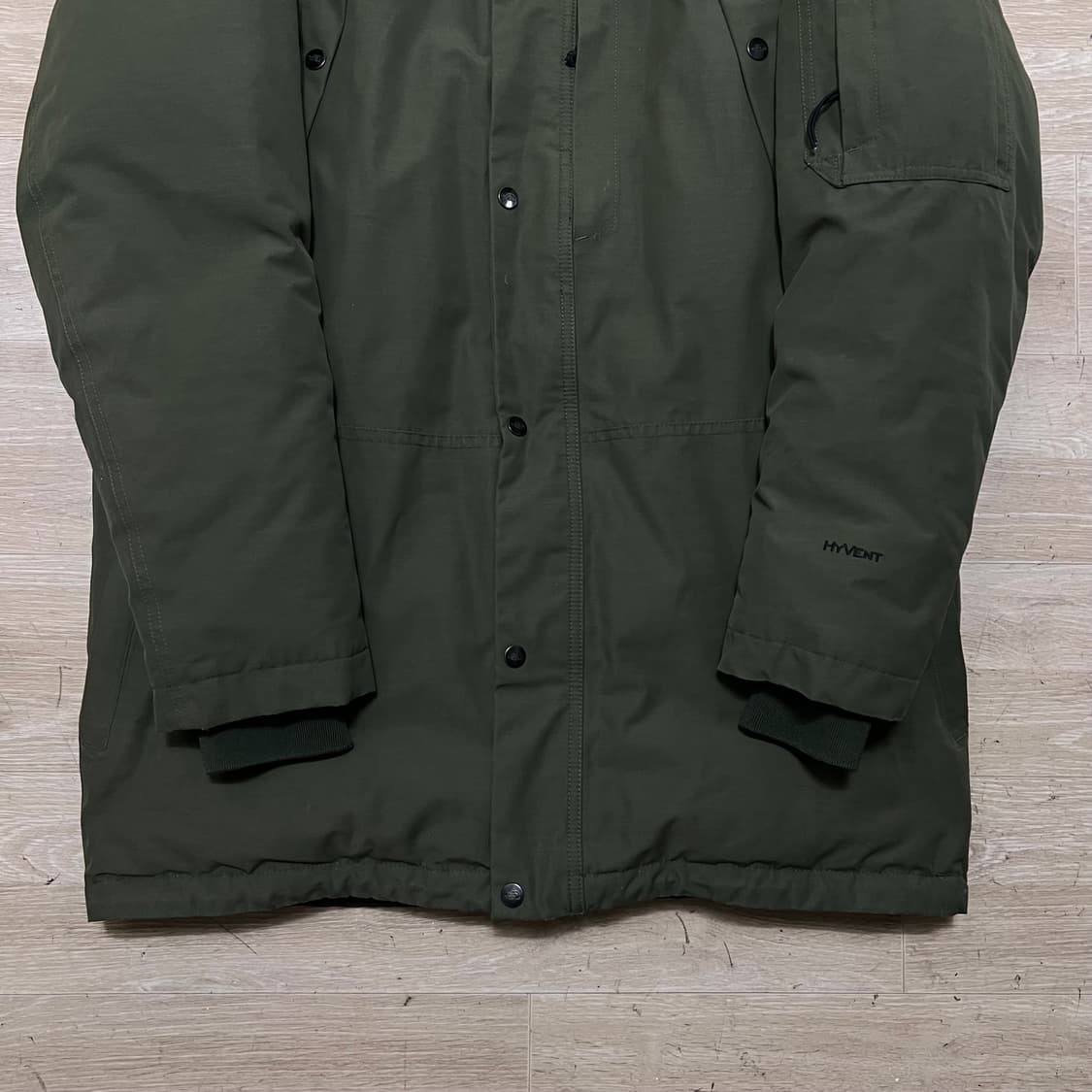 노스페이스 하이벤트 구스다운 퍼후드 야상패딩 점퍼 [카키] L/100 상품이미지3