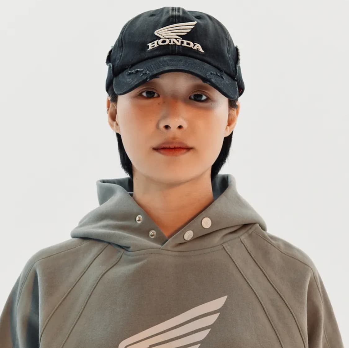 [Honda] 혼다 vintage cutoff cap(black) 상품이미지5