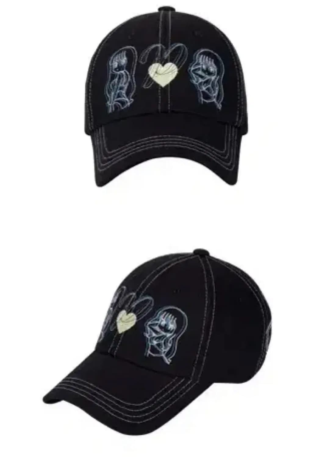 미개봉) 플리즈노팔로우 볼켑 stitch ball cap (black) 상품이미지2