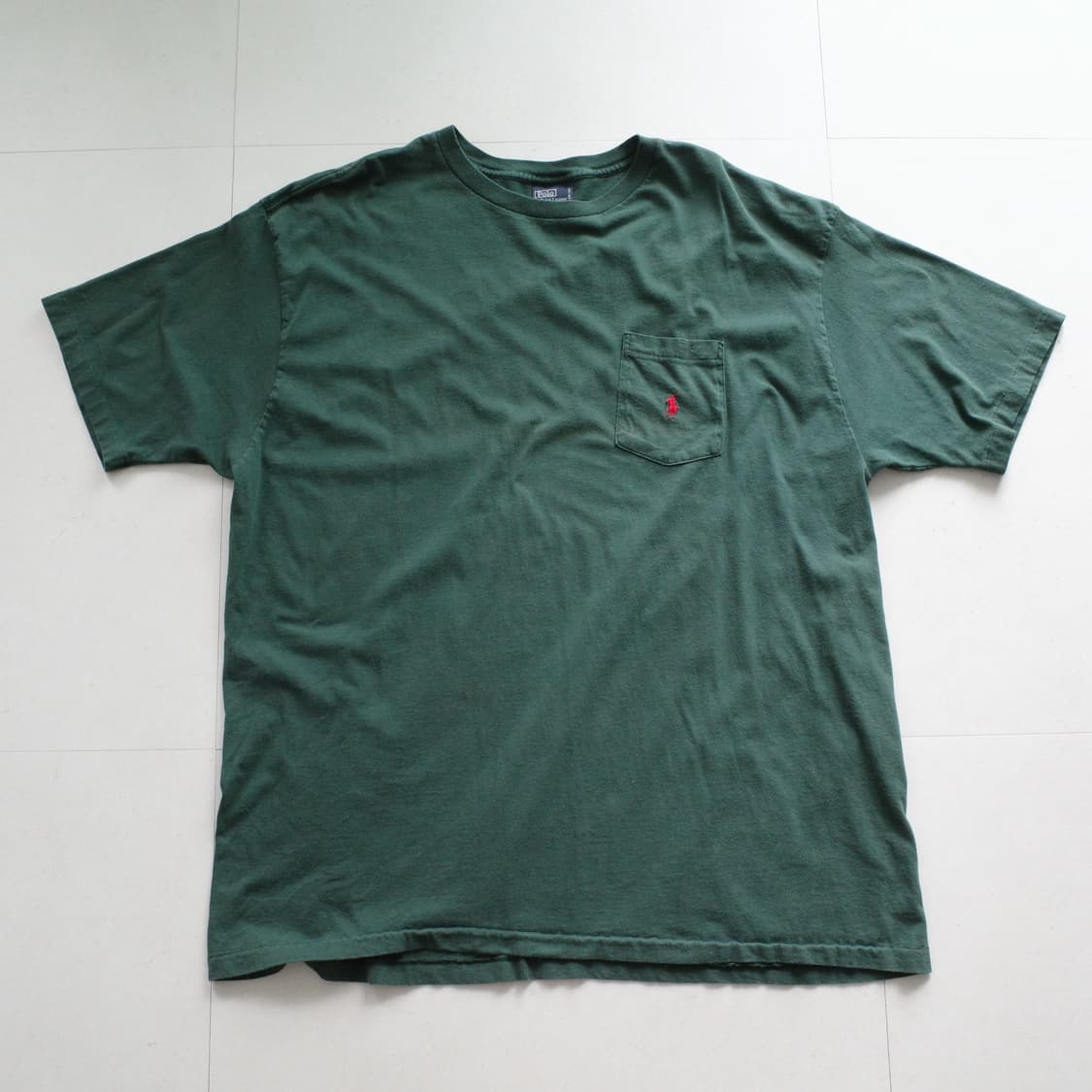 폴로 90s MADE IN USA 수소봉제 포켓 반팔티 XL 상품이미지1