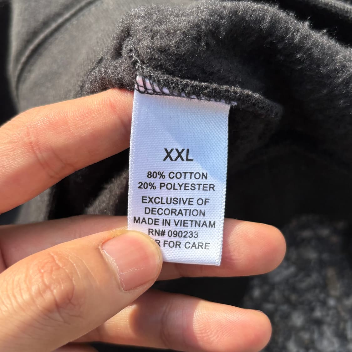 에센셜 피어 오브 갓 블랙컬러 스웻 셔츠 XXL 상품이미지6