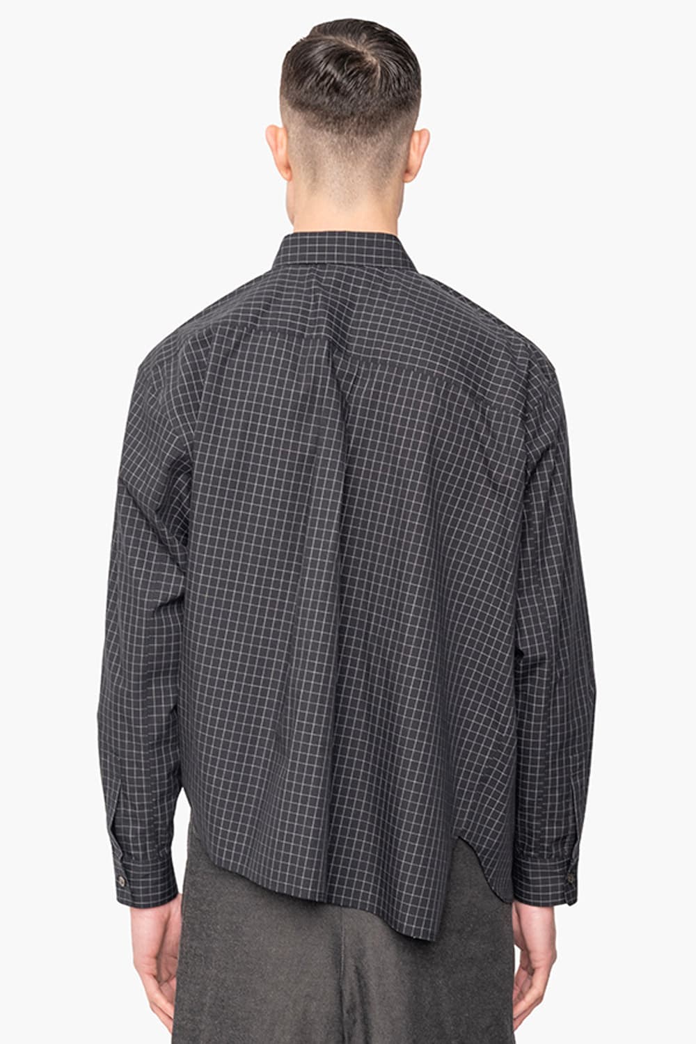 꼼데가르송 블랙 24FW Windowpane Shirt M 상품이미지6