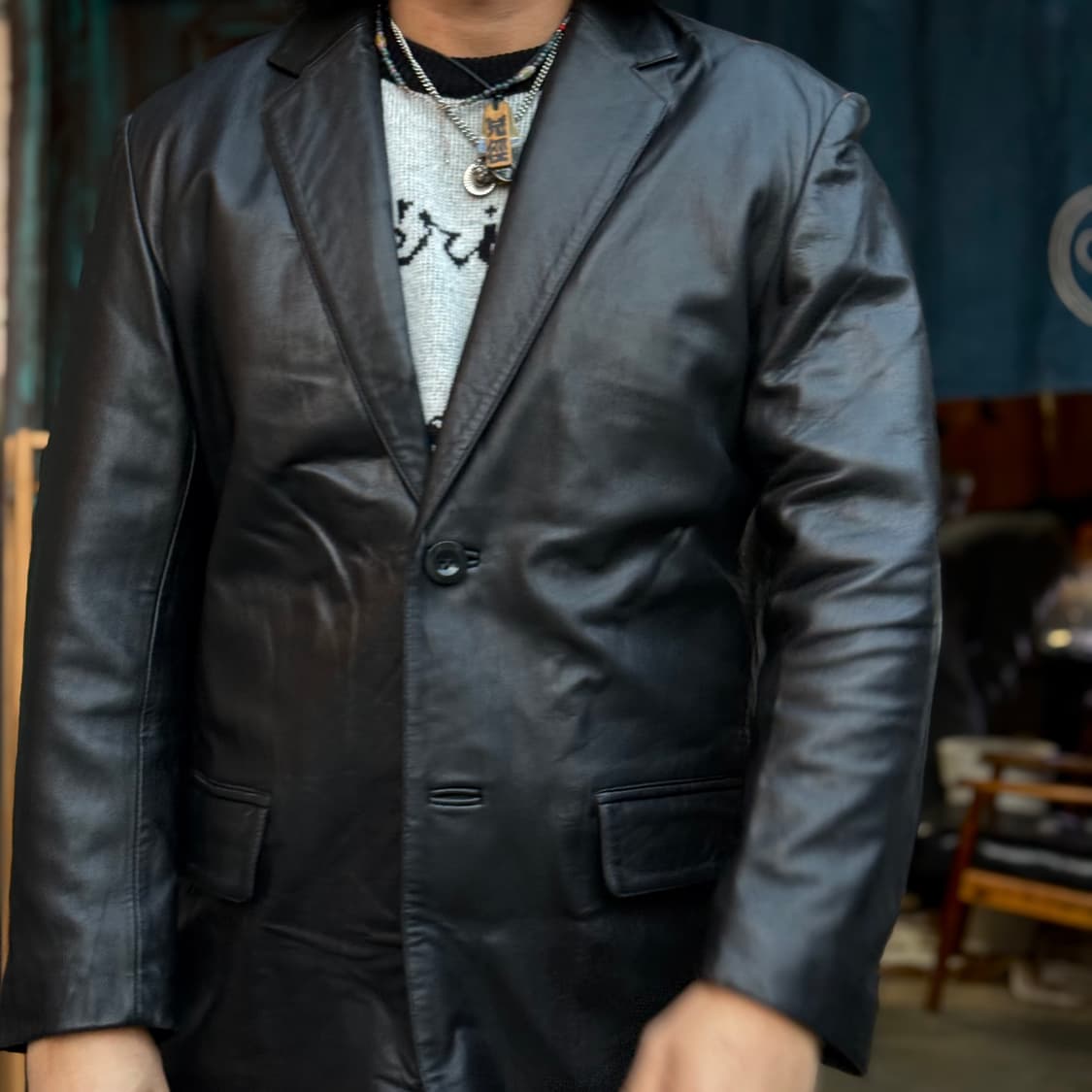 M Begin 양가죽 테일러드 자켓 L 상품이미지8