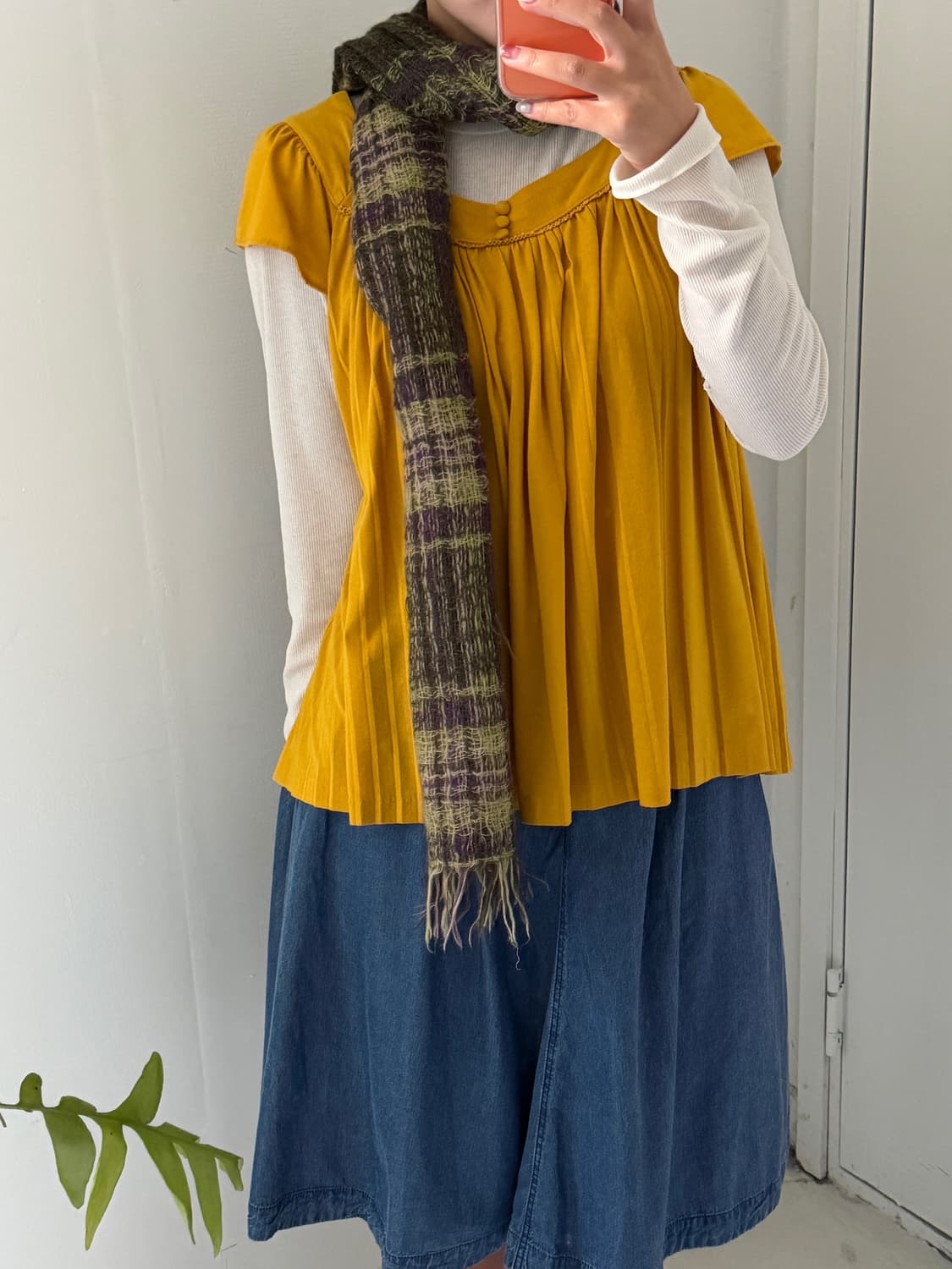 일본빈티지 모리 머플러 상품이미지5