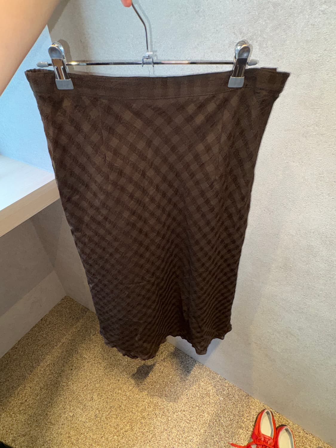  Mocha Check Skirt 상품이미지1