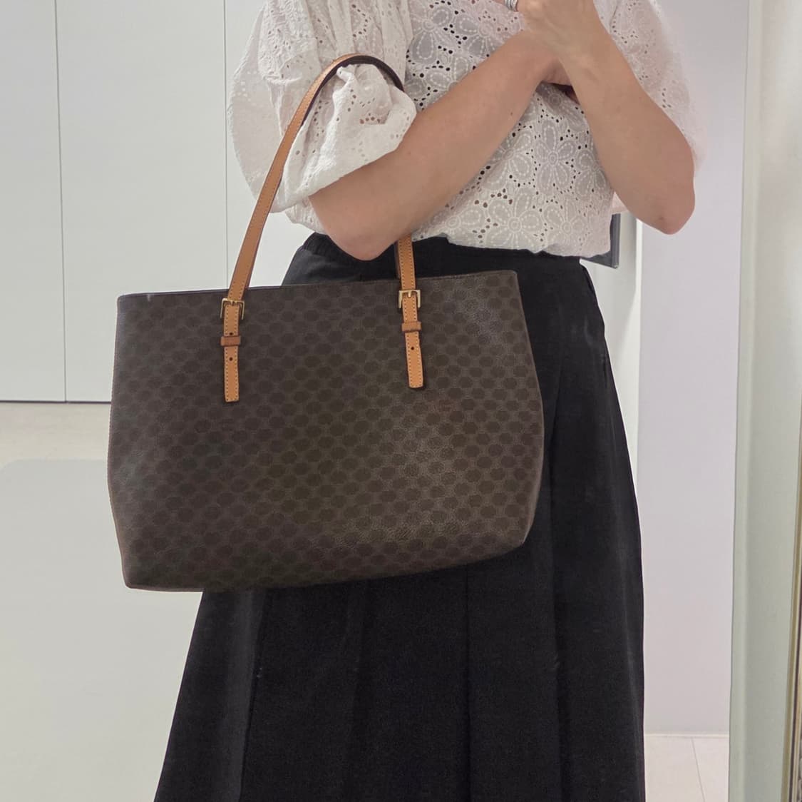 CELINE 셀린느 정품 마카담 빈티지 쇼퍼백 숄더백 상품이미지2