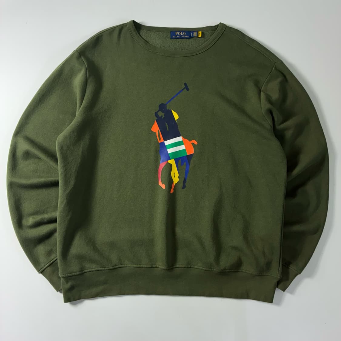 Polo  폴로 랄프로렌 빅포니 밀리터리 카키 맨투맨  상품이미지1