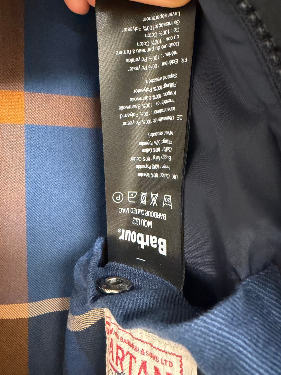 바버 퀼티드 맥 트렌치 코트 M 상품이미지4