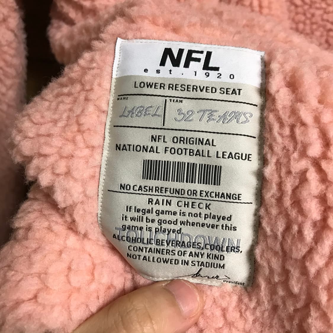 NFL 쉐르파 후리스 집업자켓 상품이미지4