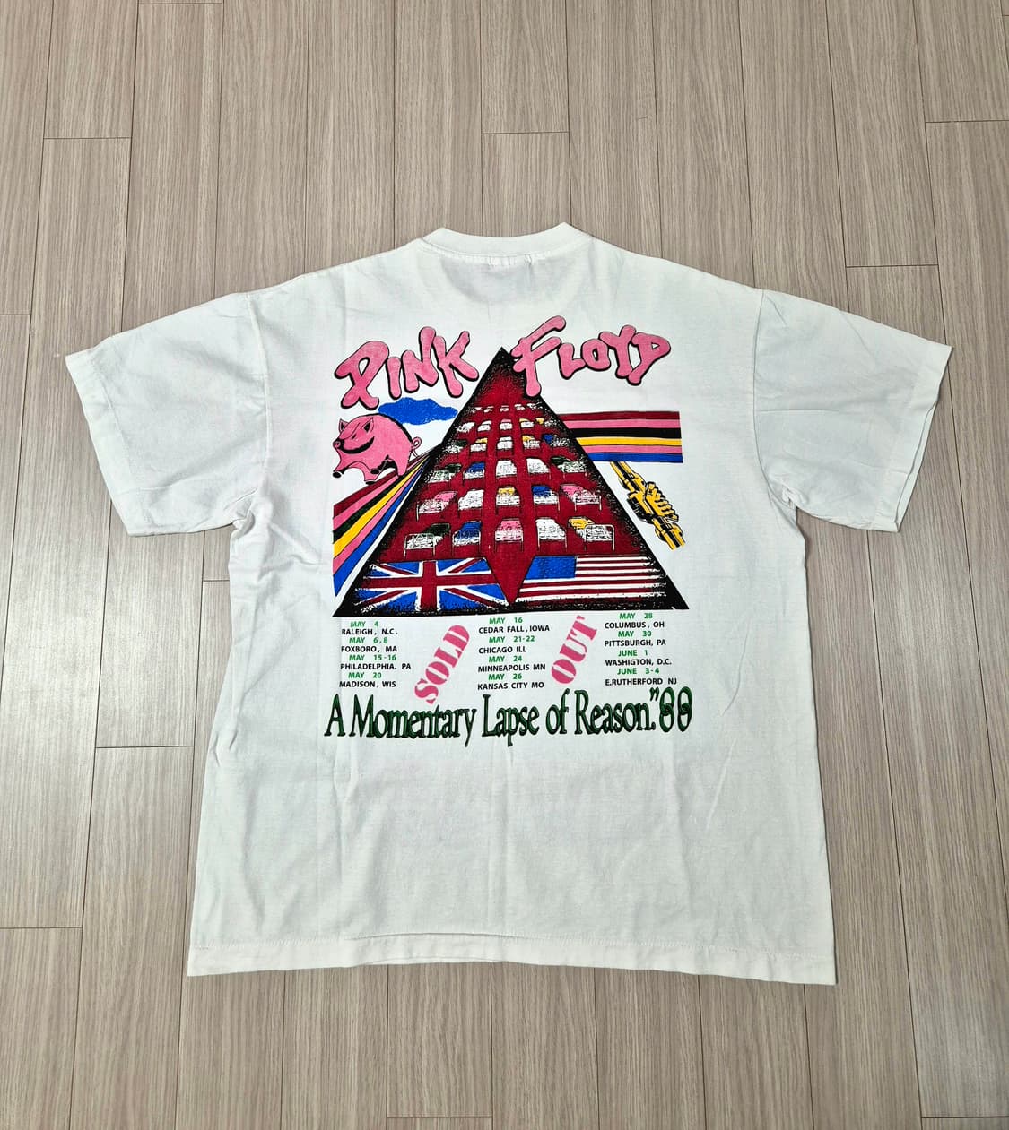 핑크플로이드 빈티지 밴드티 XL (105) 리프린트 상품이미지3