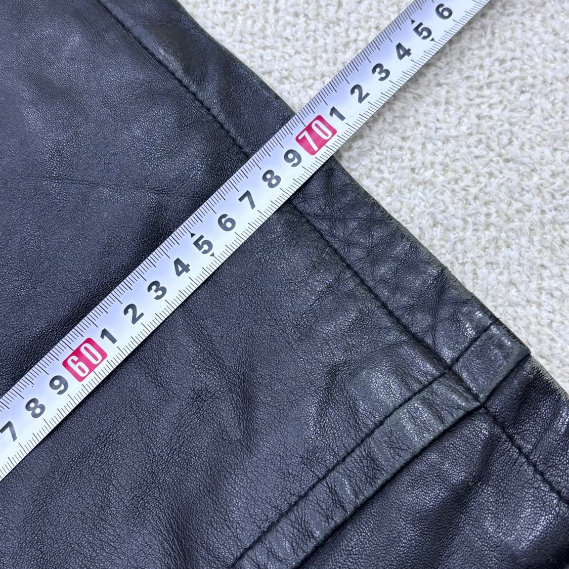 실측확인 런던포그 남성 양가죽 자켓 0429E 상품이미지5