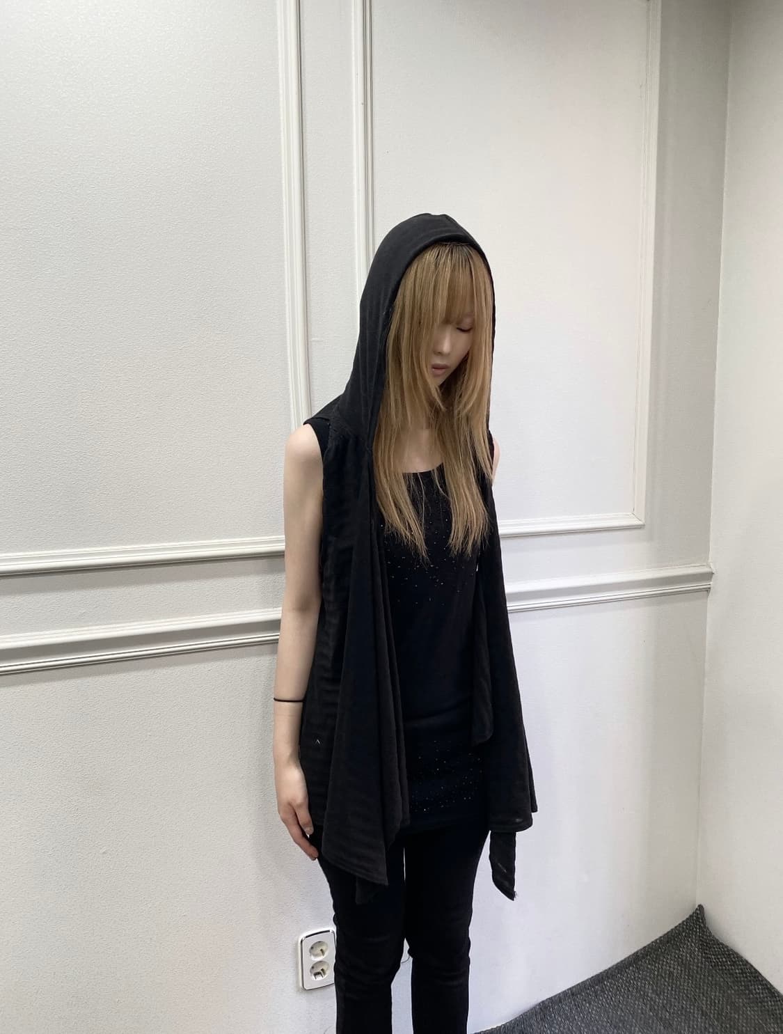 Y2K Hoodie Sleeveless Cardigan 상품이미지5