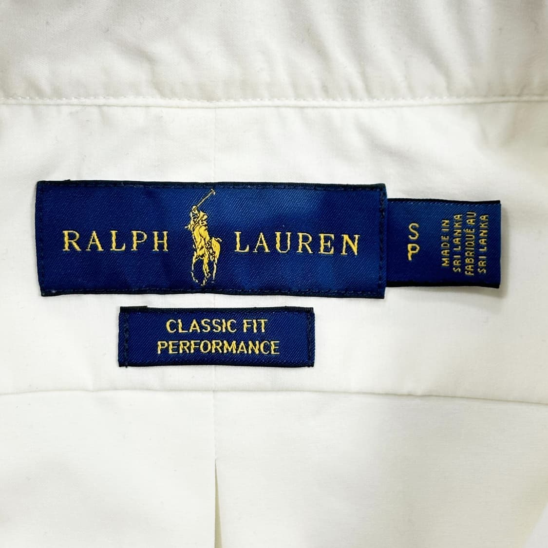 폴로 랄프로렌 클래식핏 솔리드 셔츠 화이트 S 상품이미지5