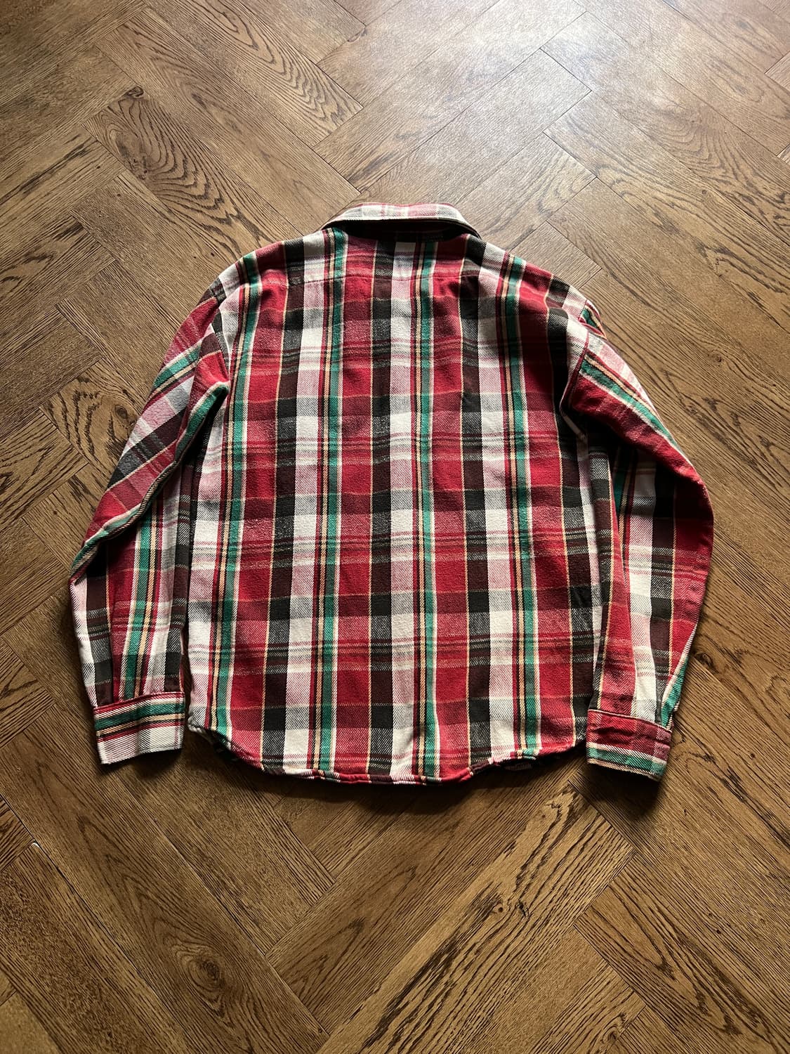 [M]90's USA 빈티지 플란넬 체크셔츠 상품이미지6