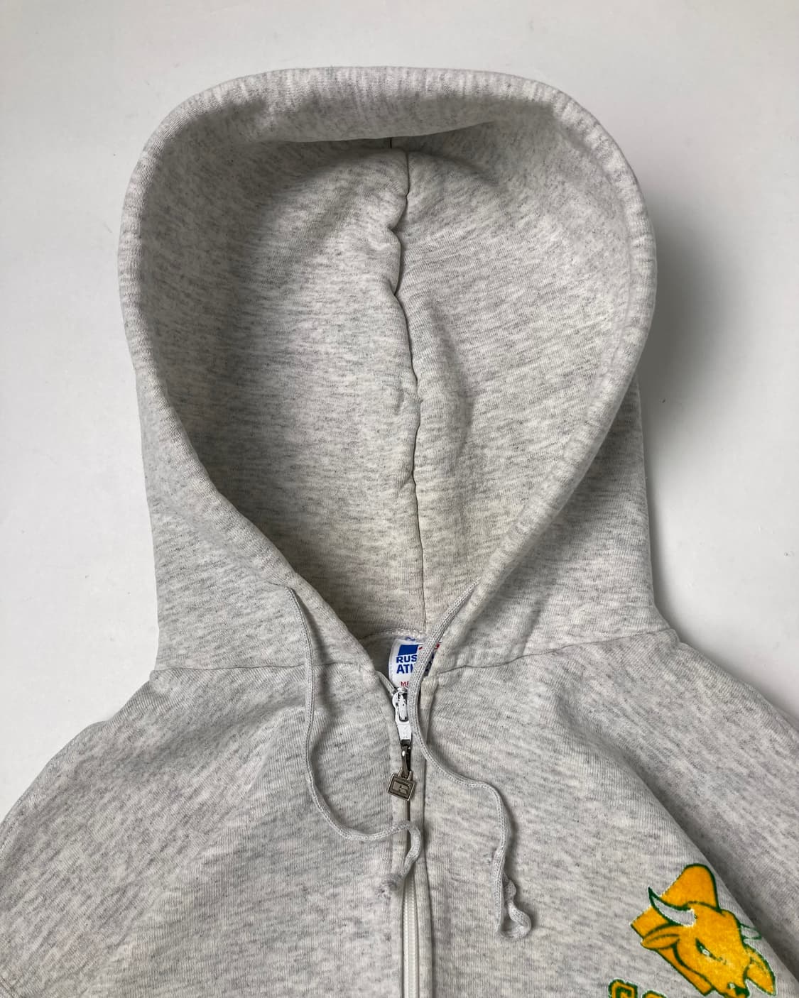 90s Russell Zip Up Hoodie (heather grey) 상품이미지6