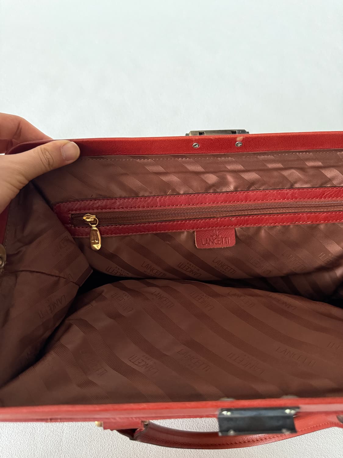 란체티(LANCETTI) 레더 닥터 보스톤백 상품이미지10