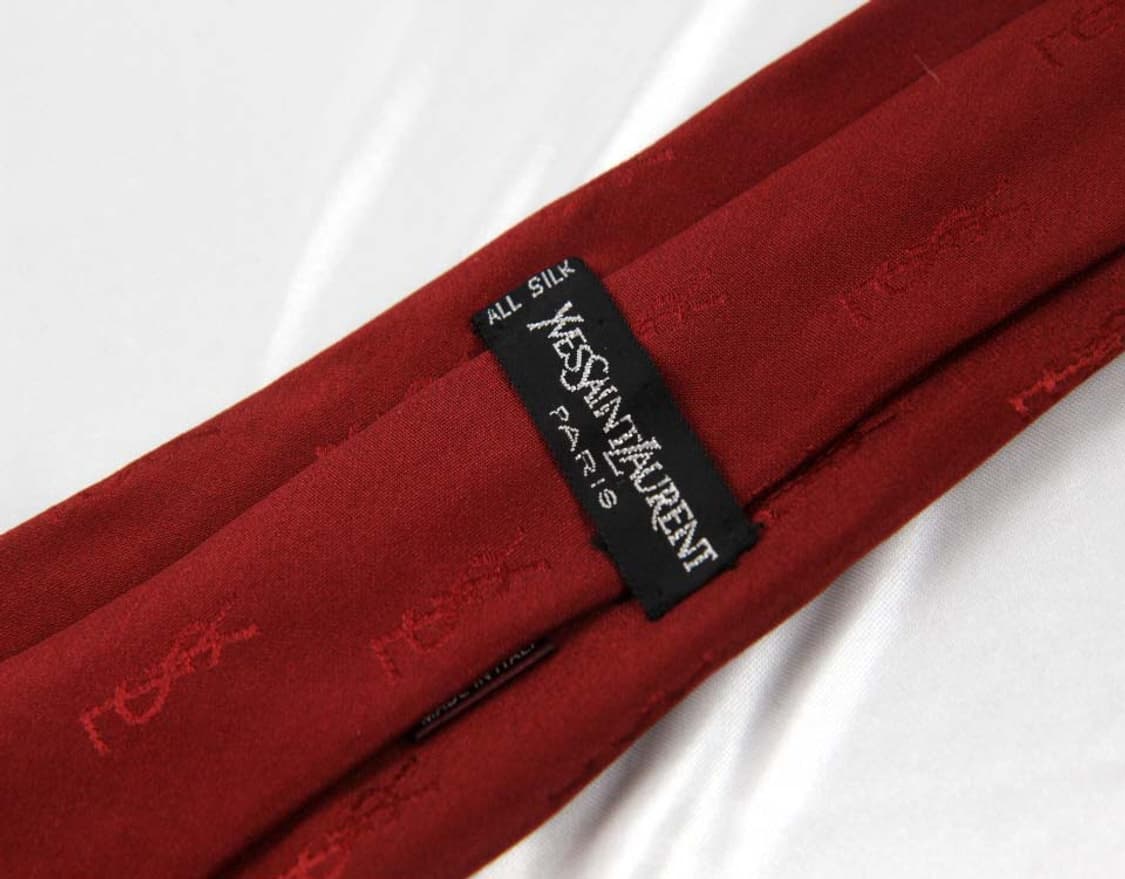 입생로랑 7.6cm A등급 YS로고 이태리 오리지날 남자 명품 넥타이 상품이미지3