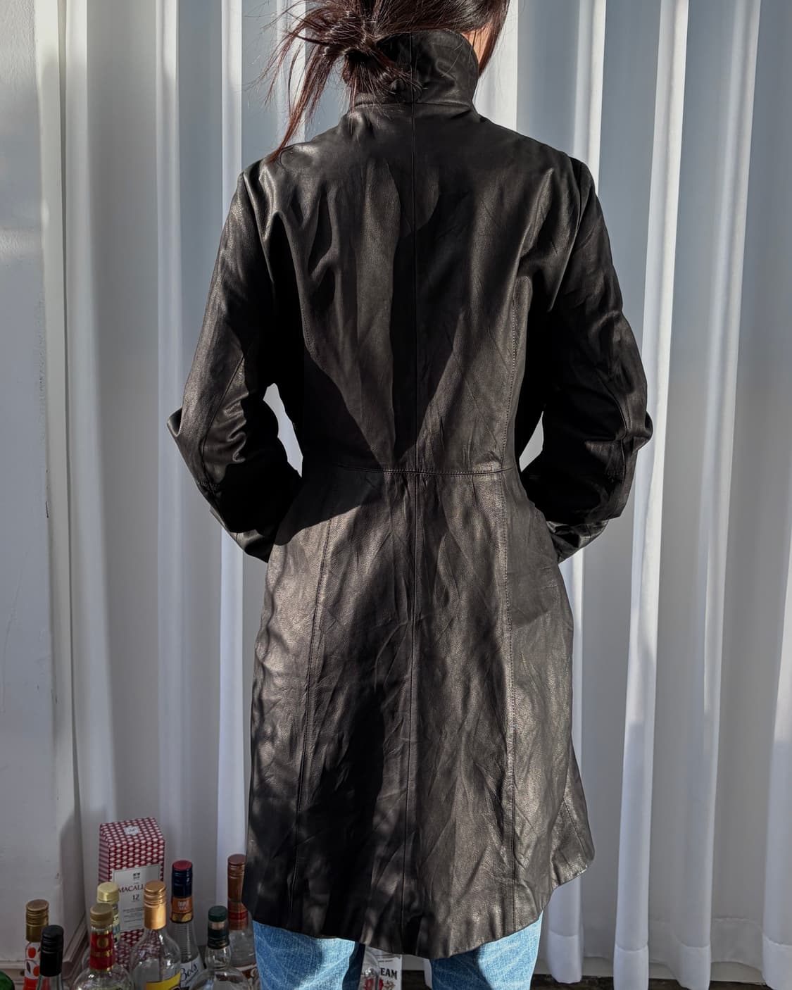 [M-L]Gianni Lo Giudice 이탈리아 가죽 코트 상품이미지2