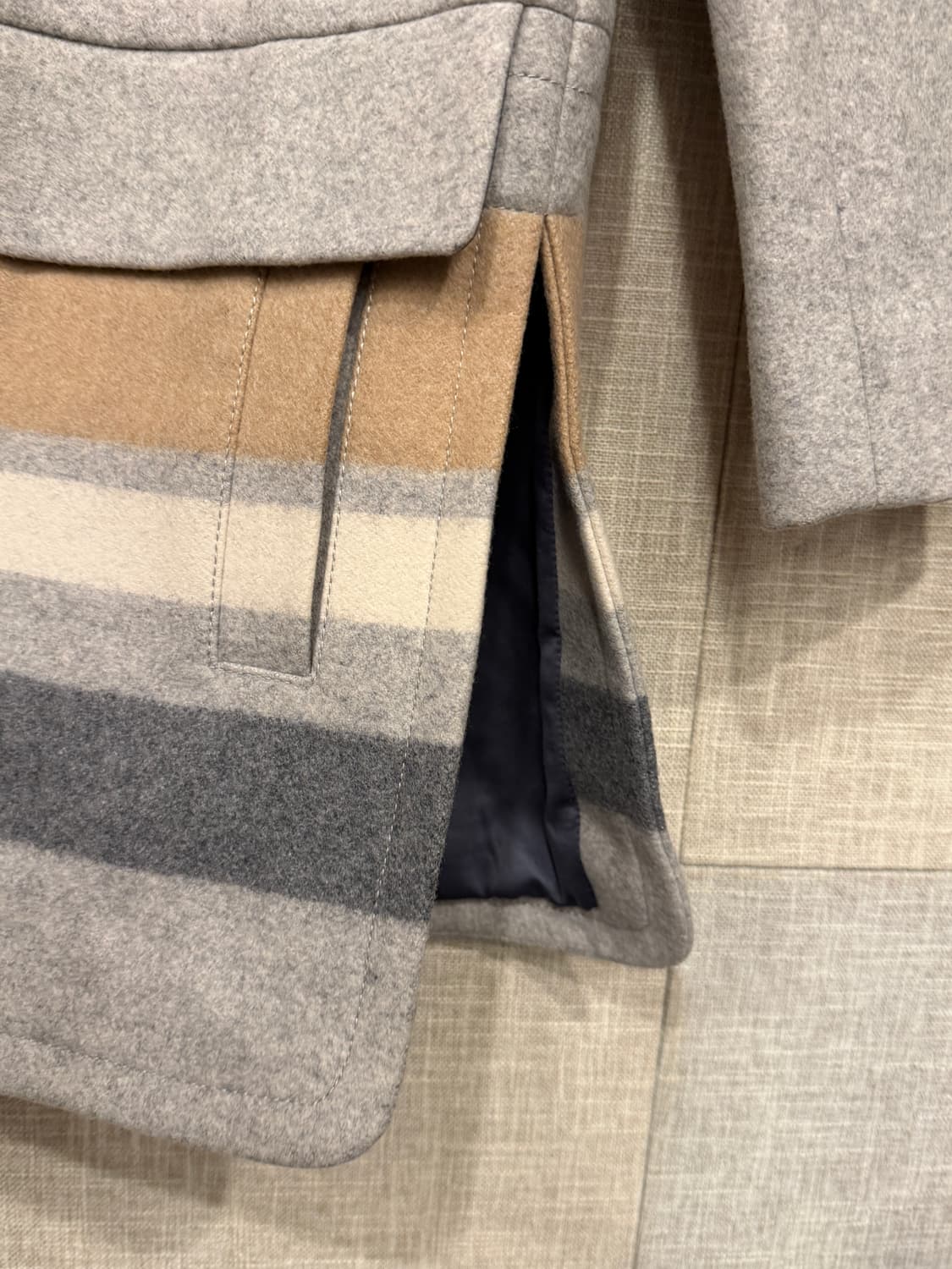 클럽모나코 이탈리안 울 코트 S 그레이 상품이미지6