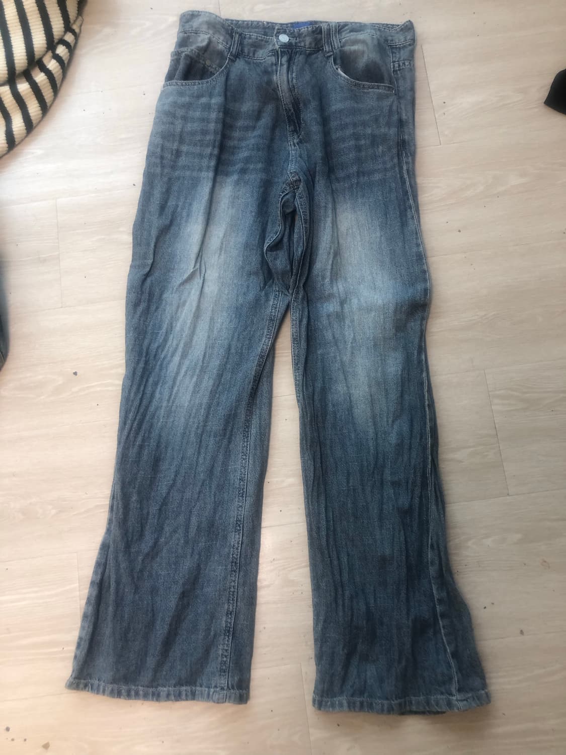 데케트 연청 바지 32 사이즈 상품이미지1