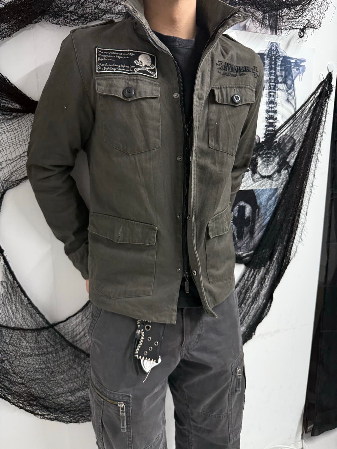 00s punk mood patch jacket 상품이미지4