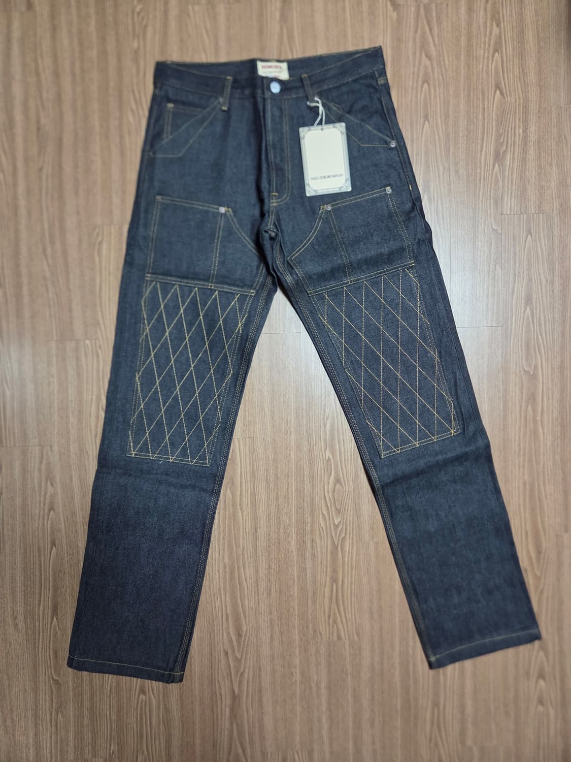 리얼시몬스 더블니 바이커 데님팬츠 상품이미지1