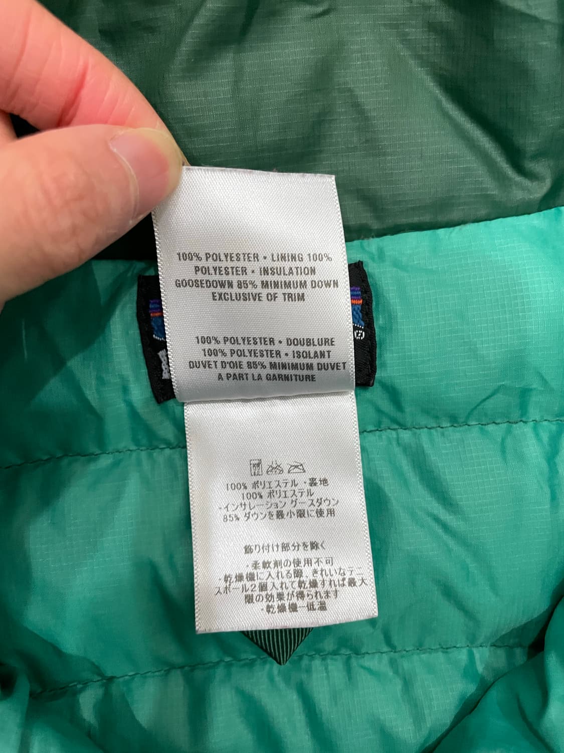 파타고니아 다운 스웨터 패딩 자켓 그린 상품이미지8