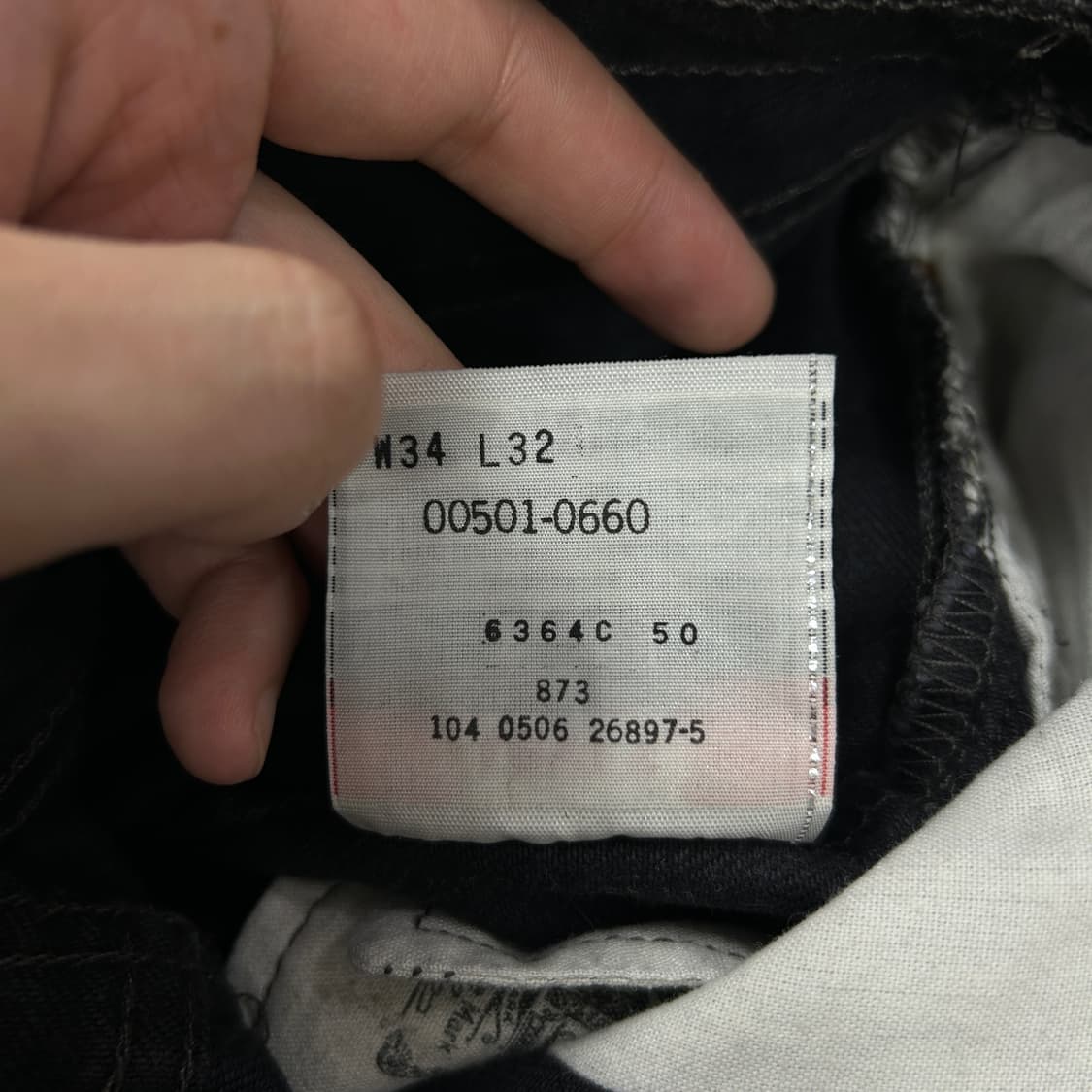 리바이스 00s 501 블랙진(34) 상품이미지9