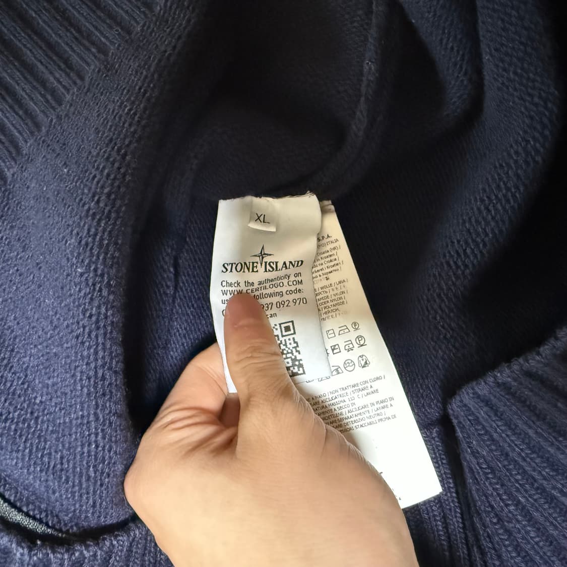 [XL] 스톤아일랜드 니트 집업 상품이미지5