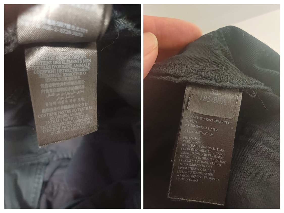 [W32] 올세인츠 혹슬리 윌킨스 시가렛 바이커 진 상품이미지9