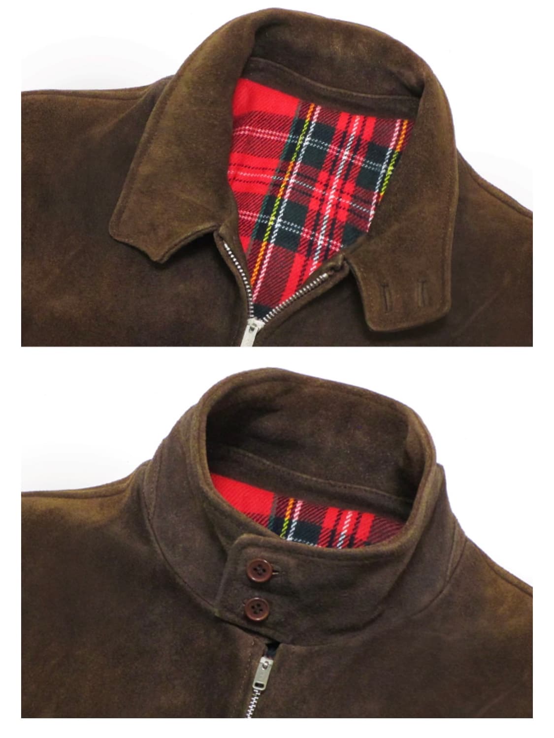 빈티지 브라운 스웨이드 G9 헤링턴 가죽 자켓 105 스너프 상품이미지3