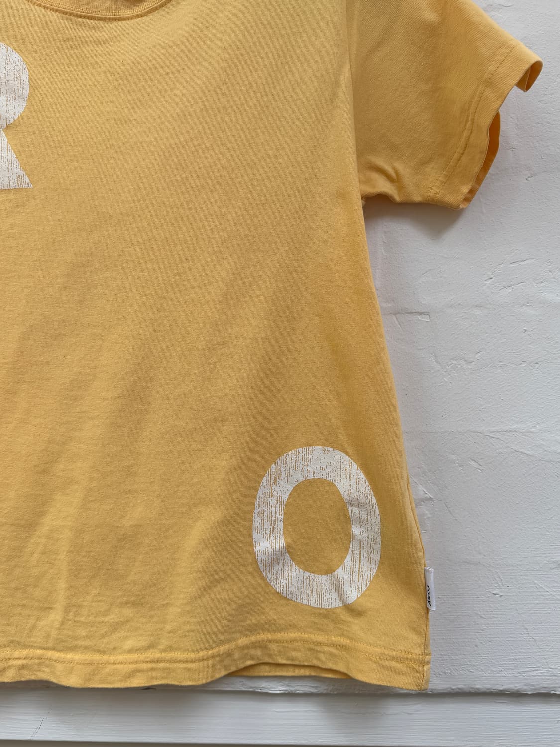 Roxy 록시 옐로우 컬러 크롭 반팔티 M 상품이미지3