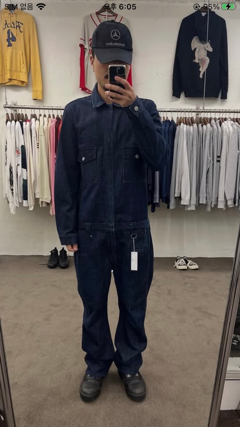 풀카운트 데님 점프수트 상품이미지8