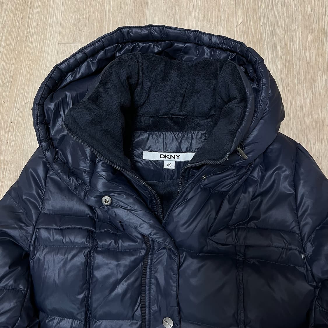 DKNY 도나카란 여성 후드 롱패딩 점퍼 [네이비] XS/85 상품이미지2