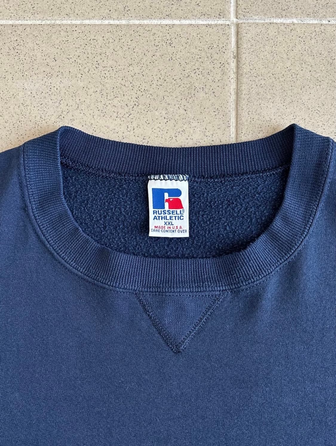 90s 빈티지 러셀 스웻셔츠 네이비 XXL USA 상품이미지6